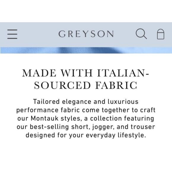 NWT GREYSON Men’s Montauk Trouser 36/32 Slate Gray Performance Stretch Golf Pant - Picture 7 of 13